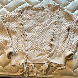 Cozy Cable Knit Sweater in Cream